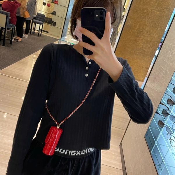 new personalized mini bag lipstick bag can hold lighter keybag women's unique fashion chain matching bag coin purse, Black;red
new personalized mini bag lipstick bag can hold lighter keybag women's unique fashion chain matching bag coin purse, Black;red