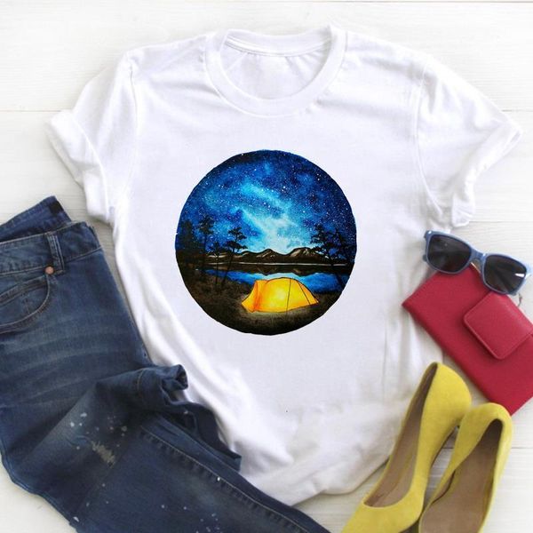women cartoon happy camper star night fashion print summer t tee ladies female shirt clothes tshirt womens graphic t-shirt, White
women cartoon happy camper star night fashion print summer t tee ladies female shirt clothes tshirt womens graphic t-shirt, White