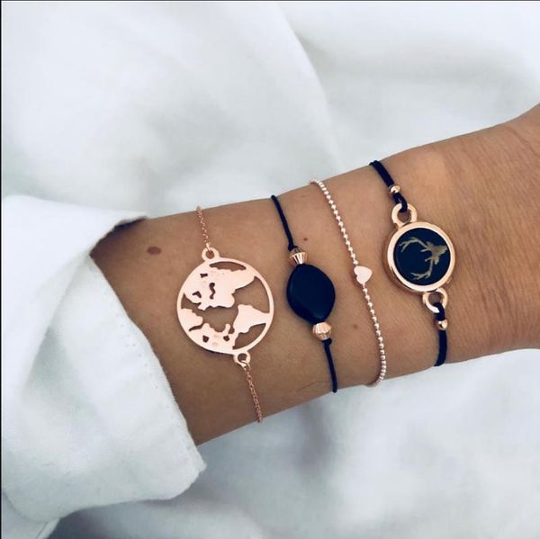 charm bracelets and deer badge bracelet sets bohemian handmade women trendy chain jewelry christmas gift1, Golden;silver
charm bracelets and deer badge bracelet sets bohemian handmade women trendy chain jewelry christmas gift1, Golden;silver