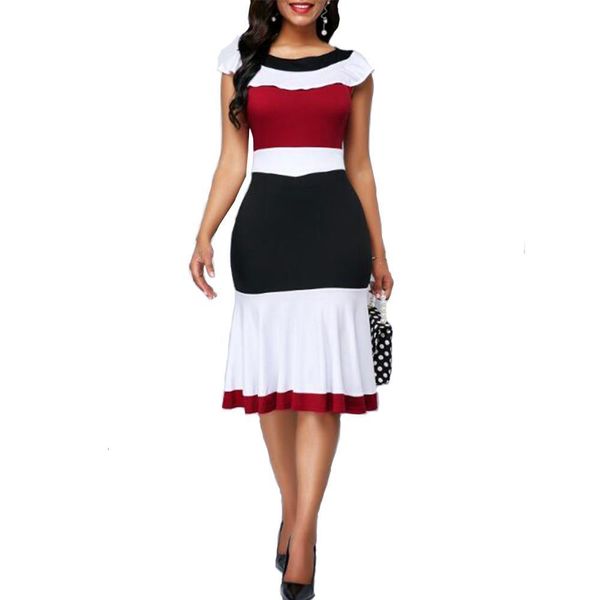 summer dress women 2021 elegant patchwork ruffles office a-line dresses casual plus size slim long party dress vestidos 5xl, Black;gray
summer dress women 2021 elegant patchwork ruffles office a-line dresses casual plus size slim long party dress vestidos 5xl, Black;gray