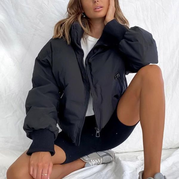 zebery fashion bubble coat solid crop y2k standard collar oversized short jacket winter autumn female jacket parkas mujer, Black
zebery fashion bubble coat solid crop y2k standard collar oversized short jacket winter autumn female jacket parkas mujer, Black