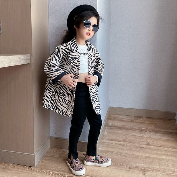 net red girls suit 2020 autumn new jacket casual western loose cardigan retro western children lj201125, Blue;gray
net red girls suit 2020 autumn new jacket casual western loose cardigan retro western children lj201125, Blue;gray
