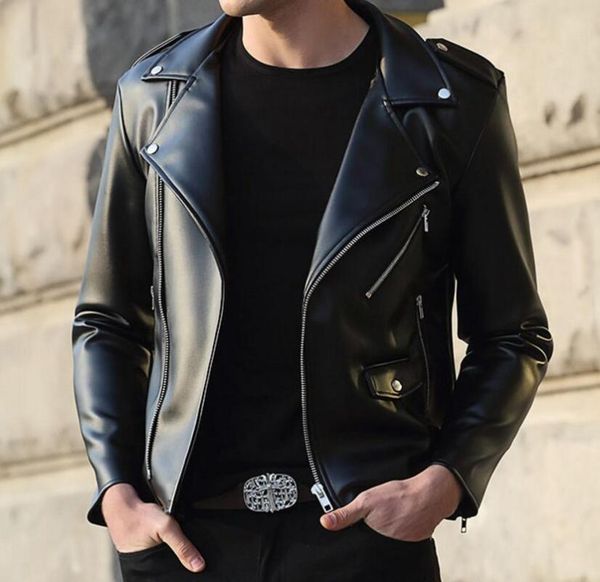 men's fur & faux s-4xl 2021 spring fashion personality zippered pu leather jacket stylish self-cultivated, Black
men's fur & faux s-4xl 2021 spring fashion personality zippered pu leather jacket stylish self-cultivated, Black