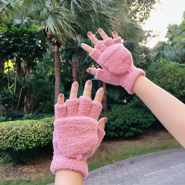 five fingers gloves women female winter cute student warm plush writing korean half-finger girlfriends couple guantes, Blue;gray
five fingers gloves women female winter cute student warm plush writing korean half-finger girlfriends couple guantes, Blue;gray