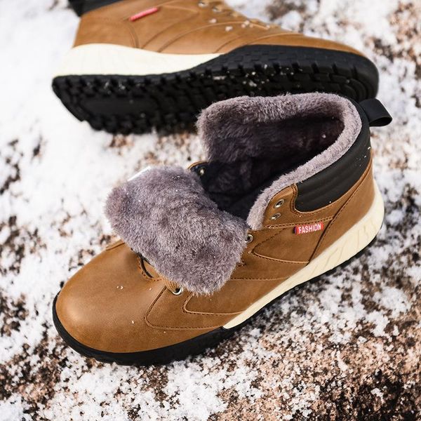2020 new warm snow boots men plus velvet men's shoes outdoor cold boots waterproof men's high-gang cotton s21-531, Black
2020 new warm snow boots men plus velvet men's shoes outdoor cold boots waterproof men's high-gang cotton s21-531, Black