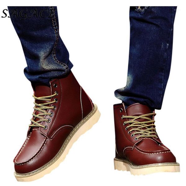 boots sagace shoes men leather plush plus size lace up waterproof outdoor anti-slip sneakers 2021 winter tooling1, Black 
boots sagace shoes men leather plush plus size lace up waterproof outdoor anti-slip sneakers 2021 winter tooling1, Black