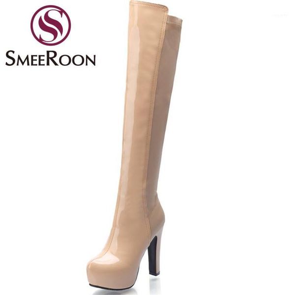 smeeroon solid color over the knee boots for women pointed toe high heels boots side zipper keep warm winter party shoes1, Black
smeeroon solid color over the knee boots for women pointed toe high heels boots side zipper keep warm winter party shoes1, Black
