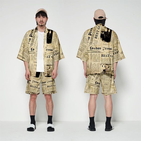 wamni японский кимоно batwing рукава 2 piece set summer casual кимоно 3d рубашка упругие шорты высокое качество главная, White;black
wamni японский кимоно batwing рукава 2 piece set summer casual кимоно 3d рубашка упругие шорты высокое качество главная, White;black