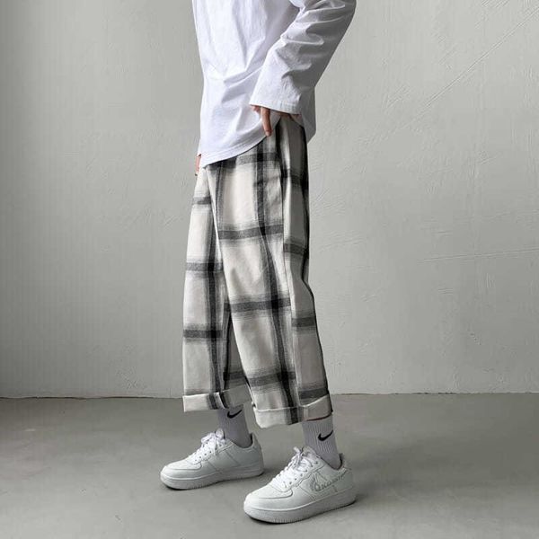 mens new korean pants spring trend youth straight loose wide leg small lattice western-style trousers casual hip hop streetwear, Black
mens new korean pants spring trend youth straight loose wide leg small lattice western-style trousers casual hip hop streetwear, Black