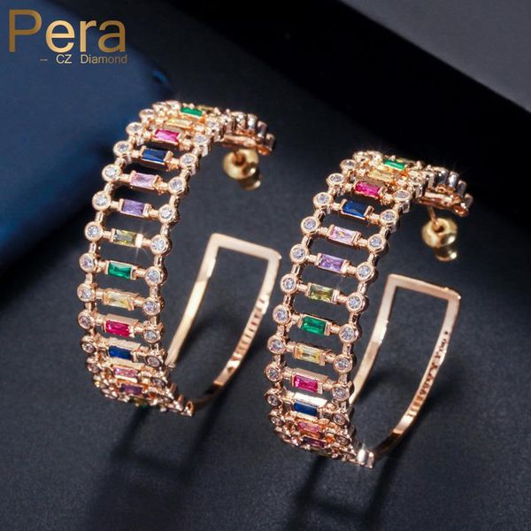 hoop & huggie pera luxury rainbow color micro pave cz yellow gold hollow wide big circle round earrings for nigerian women jewelry e447, Golden;silver
hoop & huggie pera luxury rainbow color micro pave cz yellow gold hollow wide big circle round earrings for nigerian women jewelry e447, Golden;silver
