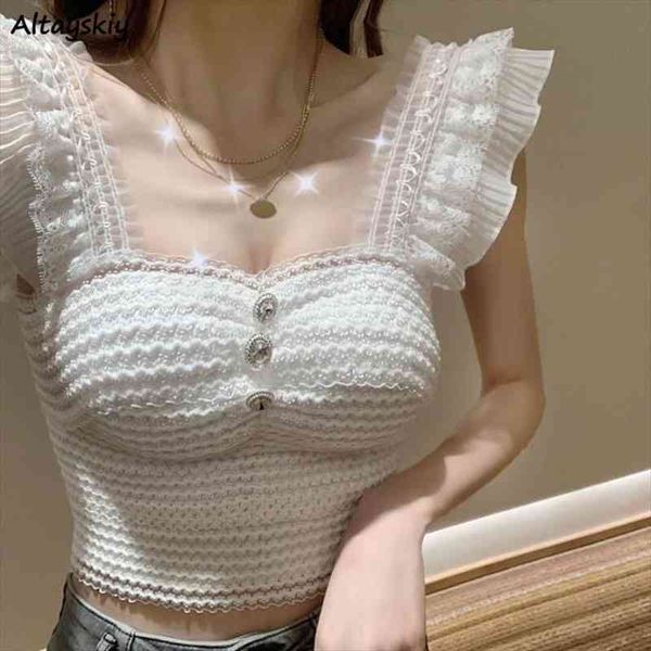 camis women bodycon sleeveless edible tree fungus elegant fashion knitted v-neck crop summer streetwear all-match chic, White
camis women bodycon sleeveless edible tree fungus elegant fashion knitted v-neck crop summer streetwear all-match chic, White