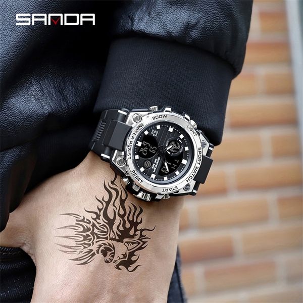 sanda 739 sports men's watches brand luxury military quartz watch men waterproof s shock male clock relogio masculino 201212, Slivery;brown
sanda 739 sports men's watches brand luxury military quartz watch men waterproof s shock male clock relogio masculino 201212, Slivery;brown