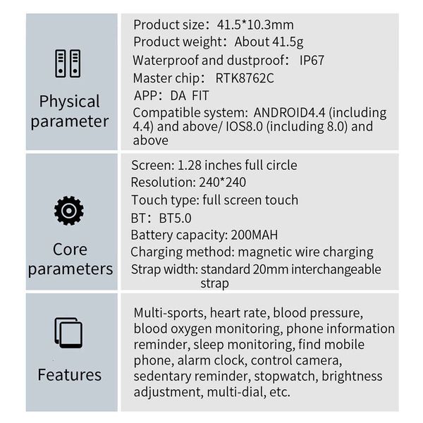 v23 metal color screen smart watch, real-time human health control wristband, usb waterproof multifunctional wristbanddew
v23 metal color screen smart watch, real-time human health control wristband, usb waterproof multifunctional wristbanddew