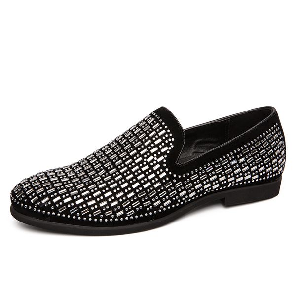 casual plus size punk club dress cow leather strass slip-on drive shoes personality city male moccasins nfhj, Black
casual plus size punk club dress cow leather strass slip-on drive shoes personality city male moccasins nfhj, Black