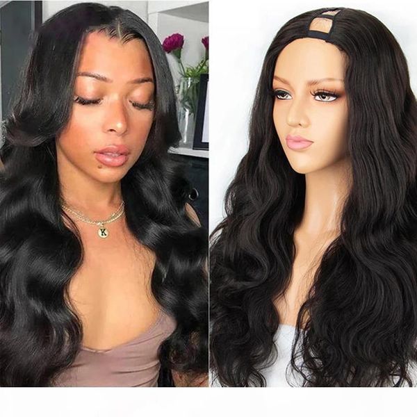 u part wigs brazilian body wave wig full machine made u shaped wig 150% density human hair wigs for black women, Black;brown
u part wigs brazilian body wave wig full machine made u shaped wig 150% density human hair wigs for black women, Black;brown