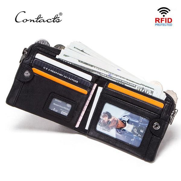 wallets contact's vegetable tanned cow leather men with coin pocket casual male purse small card holder portfolio1, Red;black 
wallets contact's vegetable tanned cow leather men with coin pocket casual male purse small card holder portfolio1, Red;black