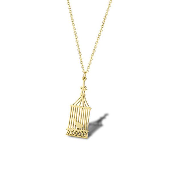 chains rir fashion golden birdcage creative necklace stainless steel animal bird lovers jewelry accessories send friends gifts, Silver
chains rir fashion golden birdcage creative necklace stainless steel animal bird lovers jewelry accessories send friends gifts, Silver
