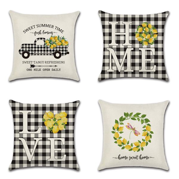lemon truck home love linen cushion cover 45x45cm black&white plaid pillow case home decorative pillows cover for sofa
lemon truck home love linen cushion cover 45x45cm black&white plaid pillow case home decorative pillows cover for sofa