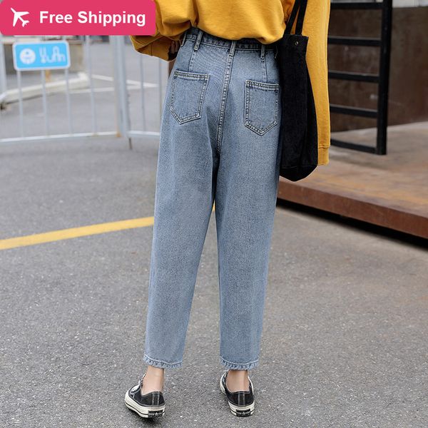 ladies of vintage boyfriend brim for women mother high waist blue casual harem korean streetwear pants woman jeans
ladies of vintage boyfriend brim for women mother high waist blue casual harem korean streetwear pants woman jeans