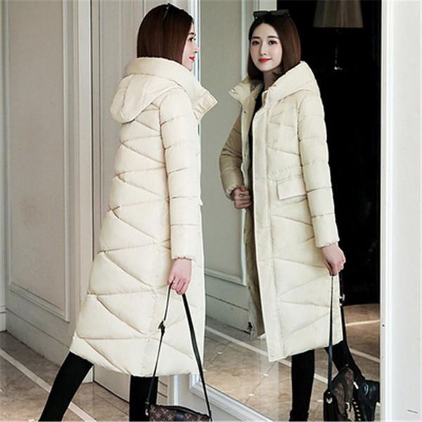 plus size 3xl2021 new women parkas winter hooded warm coat slim cotton padded basic jacket female casual long outwear feminina, Black
plus size 3xl2021 new women parkas winter hooded warm coat slim cotton padded basic jacket female casual long outwear feminina, Black