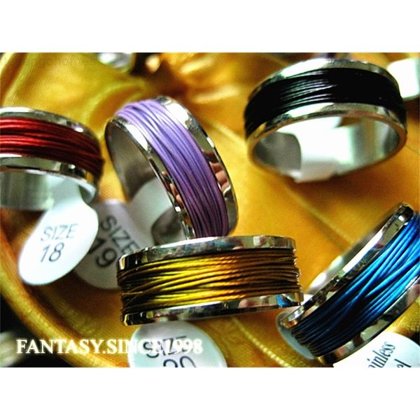 unique colorful wholesale women's mixed hand-wound lots 36factory stainless steel fashion jewelry rings, Silver
unique colorful wholesale women's mixed hand-wound lots 36factory stainless steel fashion jewelry rings, Silver