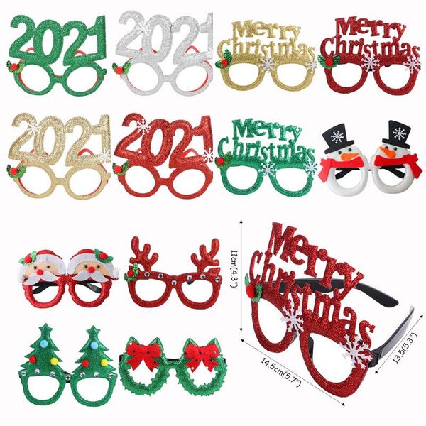 1pcs 2021 plastic glasses frame christmas decorations for home new year p booth props merry christmas navidad gift 2021
1pcs 2021 plastic glasses frame christmas decorations for home new year p booth props merry christmas navidad gift 2021