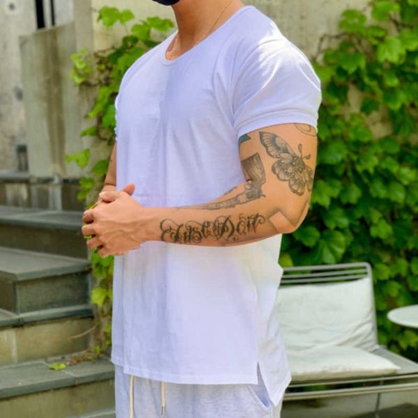 muscle fitness men's slim round neck t-shirt breathable elastic training short sleeved shirt korean fashion running top, White;black
muscle fitness men's slim round neck t-shirt breathable elastic training short sleeved shirt korean fashion running top, White;black