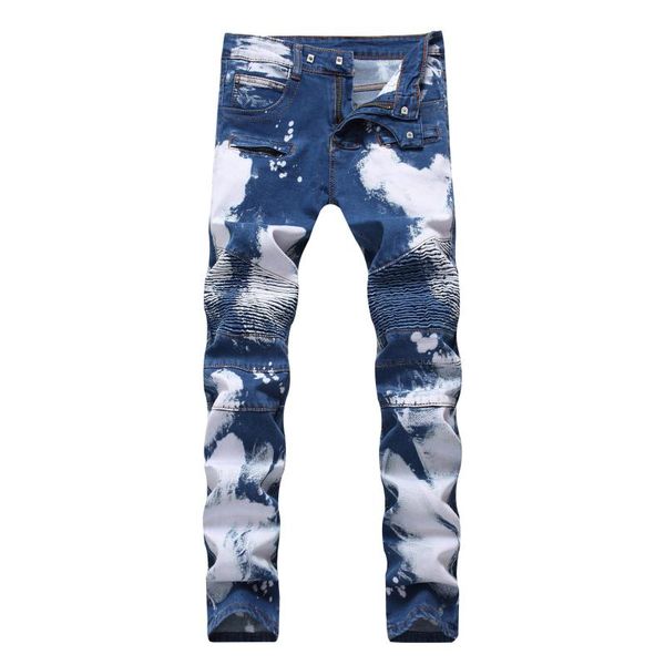 men's jeans 2021 brand mens fashion slim skinny moto biker casual straight motorcycle men destroyed denim trousers, Blue
men's jeans 2021 brand mens fashion slim skinny moto biker casual straight motorcycle men destroyed denim trousers, Blue