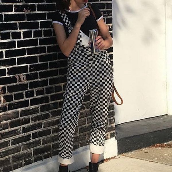 nibesser retro streetwear hiphop jumpsuit plaid print overalls women harajuku loose bib cargo pants 201113, Black;white
nibesser retro streetwear hiphop jumpsuit plaid print overalls women harajuku loose bib cargo pants 201113, Black;white