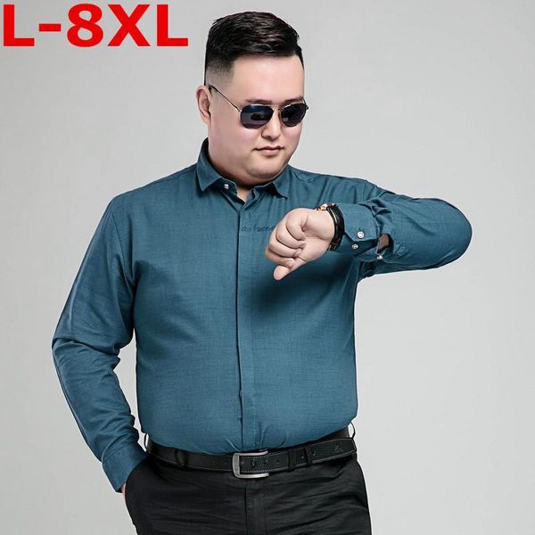 men's casual shirts plus size 8xl 7xl 6xl brand fashion male shirt long-sleeves loose solid color mens dress slim men, White;black
men's casual shirts plus size 8xl 7xl 6xl brand fashion male shirt long-sleeves loose solid color mens dress slim men, White;black