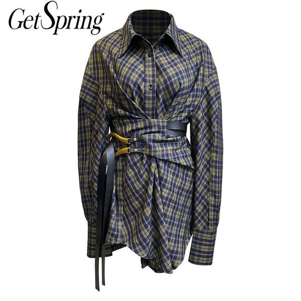 getspring women shirt bandage long sleeve plaid woman blouses shirts casual vintage long women bloues 2020 new fashion top, White
getspring women shirt bandage long sleeve plaid woman blouses shirts casual vintage long women bloues 2020 new fashion top, White