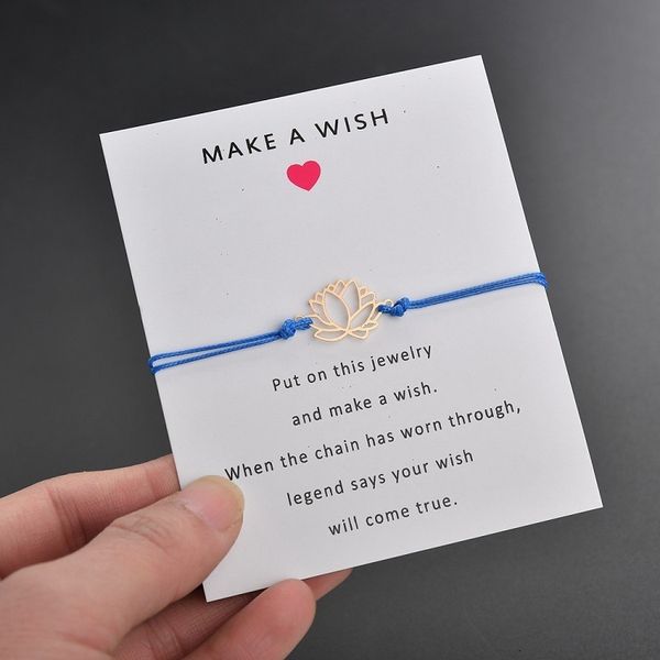 5wdycharm lotus fashion cute make flower a bracelets with card red blue black white string rope bangle diy handmade jewelry
5wdycharm lotus fashion cute make flower a bracelets with card red blue black white string rope bangle diy handmade jewelry