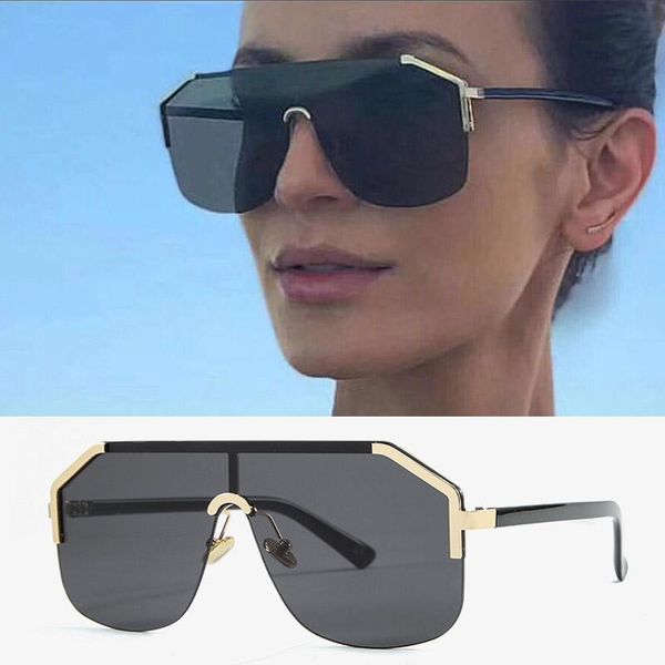 sunglasses 2021 half frame oversized women men retro square gradient brand cat eye sun glasses for female male uv400, White;black
sunglasses 2021 half frame oversized women men retro square gradient brand cat eye sun glasses for female male uv400, White;black