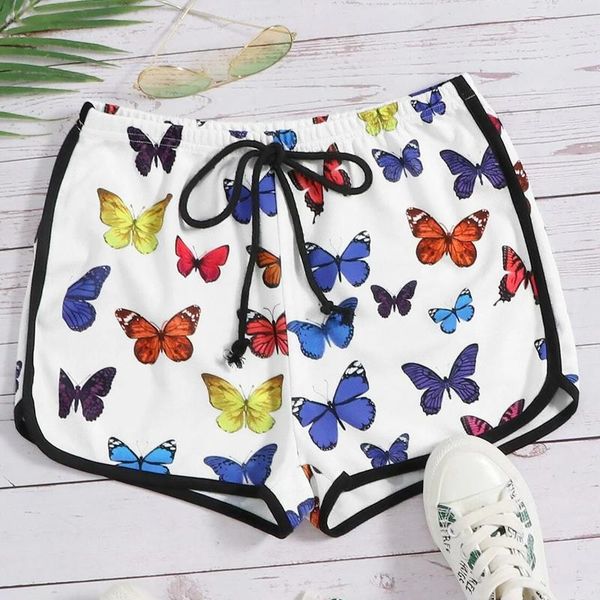 women's printed shorts female high waist shorts pants workout sports leisure butterfly printed sports drawstring, White;black
women's printed shorts female high waist shorts pants workout sports leisure butterfly printed sports drawstring, White;black