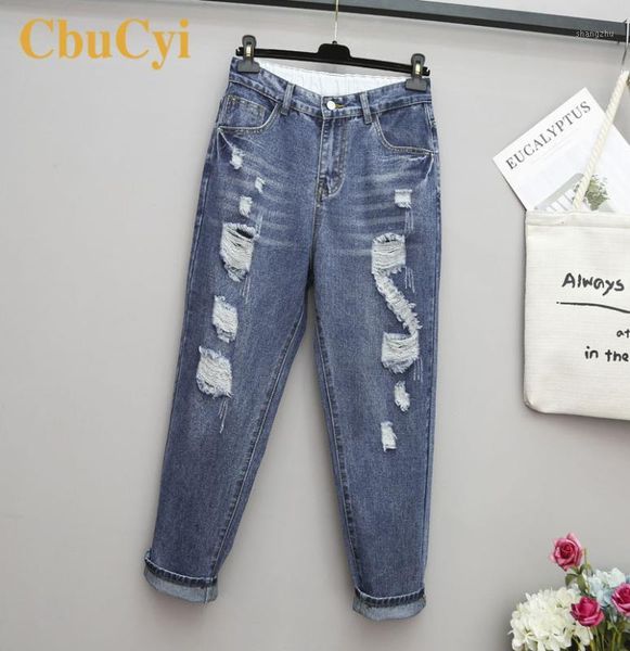women summer denim jeans plus size 5xl high-waisted hole ripped jeans for women casual blue washed cotton denim pants trousers1
women summer denim jeans plus size 5xl high-waisted hole ripped jeans for women casual blue washed cotton denim pants trousers1