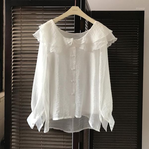 dreamy lady thin blouse spring summer double layer ruffles shirt women chemisier femme chemise camisa mujer blusa1, White
dreamy lady thin blouse spring summer double layer ruffles shirt women chemisier femme chemise camisa mujer blusa1, White