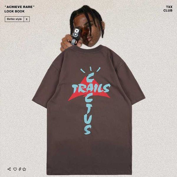 travis scott cactus jack peripheral t-shirt, White;black