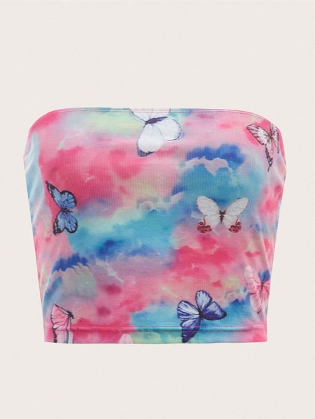 butterfly tie dye tube 611g#, White
butterfly tie dye tube 611g#, White