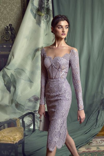 lavender 2021 mother of the bride dresses long sleeve full lace wedding guest gowns knee length mother of groom dress, Black;red
lavender 2021 mother of the bride dresses long sleeve full lace wedding guest gowns knee length mother of groom dress, Black;red