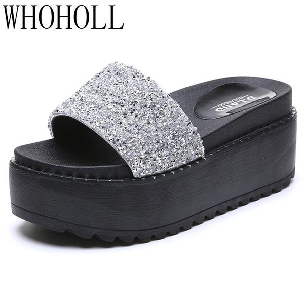 slippers thick bottomed .5cm platform sandals for women outside summer antiskid indoors home slipper flip flops female, Black
slippers thick bottomed .5cm platform sandals for women outside summer antiskid indoors home slipper flip flops female, Black