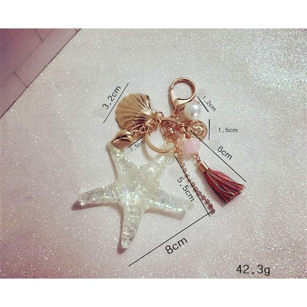 trinket novelty imitation pearl shell starfish tassel creative keychain charm car key chain ring holder bag accessory gi, Slivery;golden
trinket novelty imitation pearl shell starfish tassel creative keychain charm car key chain ring holder bag accessory gi, Slivery;golden
