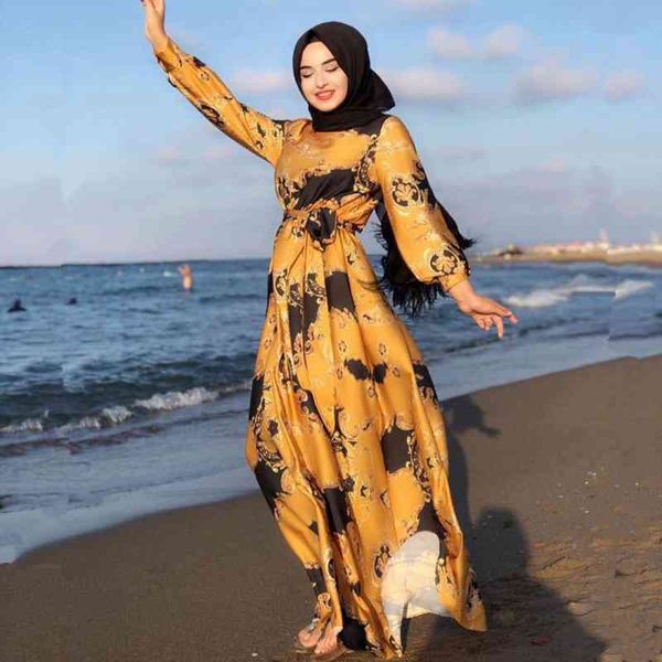 eid ramadan satin printed dubai abaya dress fashion for women long sleeve muslim hijab dresses kaftan islamic turkish clothing, Black;gray
eid ramadan satin printed dubai abaya dress fashion for women long sleeve muslim hijab dresses kaftan islamic turkish clothing, Black;gray