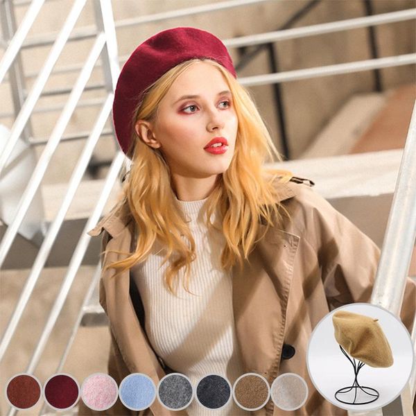 helisopus autumn winter wool beret hat british korean candy color casual painter hat french artist elegant lady winter caps, Blue;gray
helisopus autumn winter wool beret hat british korean candy color casual painter hat french artist elegant lady winter caps, Blue;gray