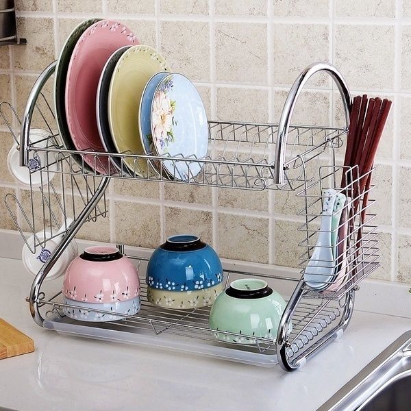 2 tiers multifunctional s-shaped kitchen dish cup drying rack drainer dryer cultery holder organizer us stock
2 tiers multifunctional s-shaped kitchen dish cup drying rack drainer dryer cultery holder organizer us stock
