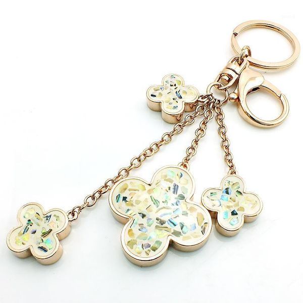 jinglang brand new fashion gold color lobster clasp key rings dangle clover charms women keychain handbag luxury jewelry1, Silver
jinglang brand new fashion gold color lobster clasp key rings dangle clover charms women keychain handbag luxury jewelry1, Silver