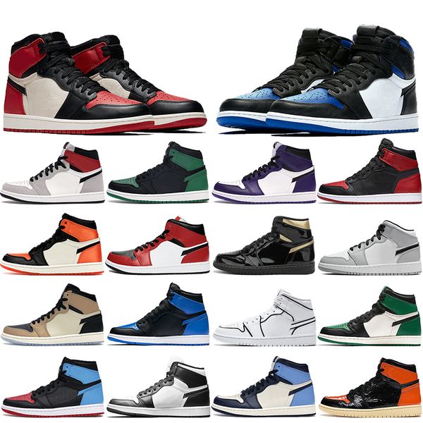 1 high og basketball shoes 1s mid chicago royal toe pine green court purple unc patent men women trainers sneakers size 40-46fas
1 high og basketball shoes 1s mid chicago royal toe pine green court purple unc patent men women trainers sneakers size 40-46fas