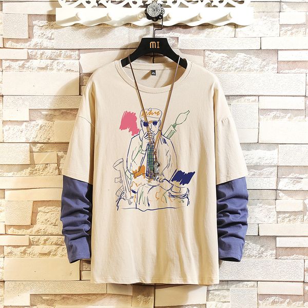 2021 new autumn spring fashion oversize pieces impression long sleeve male tshirt neck shirt t gyel, White;black
2021 new autumn spring fashion oversize pieces impression long sleeve male tshirt neck shirt t gyel, White;black