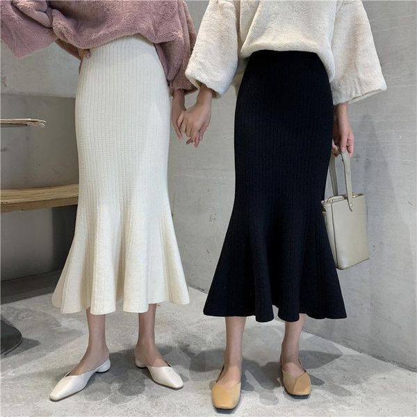 women winter spring knitted trumpet sweater skirt female elastic high causal waist fashion long solid ruffle party skirts q48, Black
women winter spring knitted trumpet sweater skirt female elastic high causal waist fashion long solid ruffle party skirts q48, Black