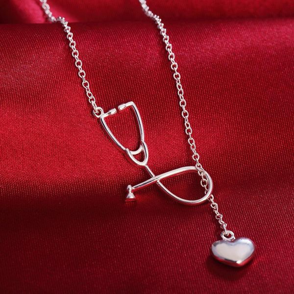 ginstonelate charms wedding silver color women necklace doctors stethoscope lariat jewelry cute nice lady gift h sqcnyj
ginstonelate charms wedding silver color women necklace doctors stethoscope lariat jewelry cute nice lady gift h sqcnyj