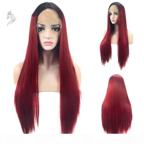 ombre burgundy silky straight long wigs with baby hair heat resistant glueless synthetic lace front wigs for black women fzp23
ombre burgundy silky straight long wigs with baby hair heat resistant glueless synthetic lace front wigs for black women fzp23